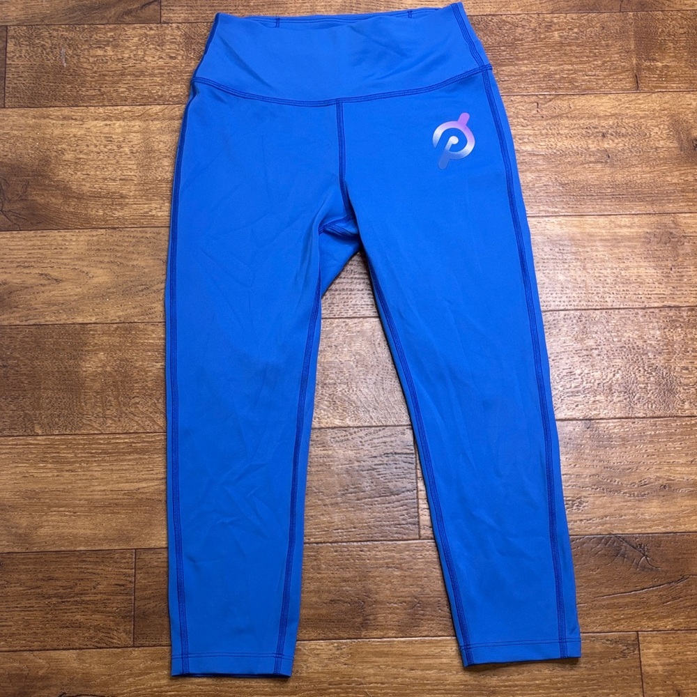 Blue Capri Peloton Leggings Blue Small Workout Biking Activewear